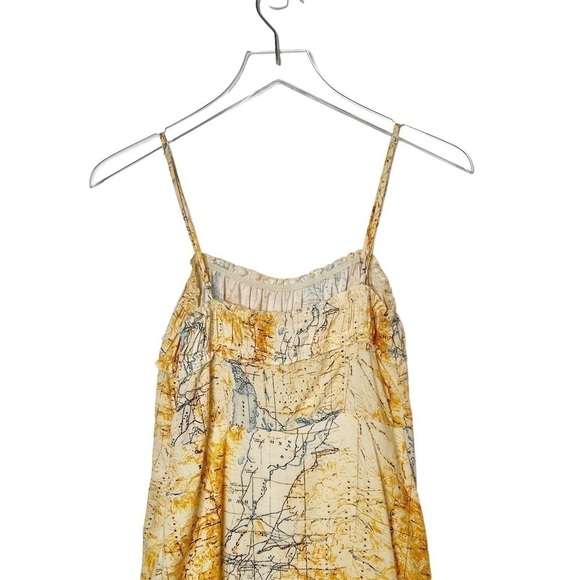NEW Urban Outfitters By The Sea World Map Y2K Women’s Mini Slip Dress Sz S - Picture 11 of 14